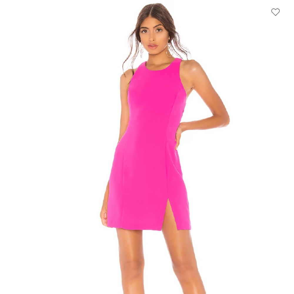 Amanda Uprichard Colada Dress - Hot Pink, size M